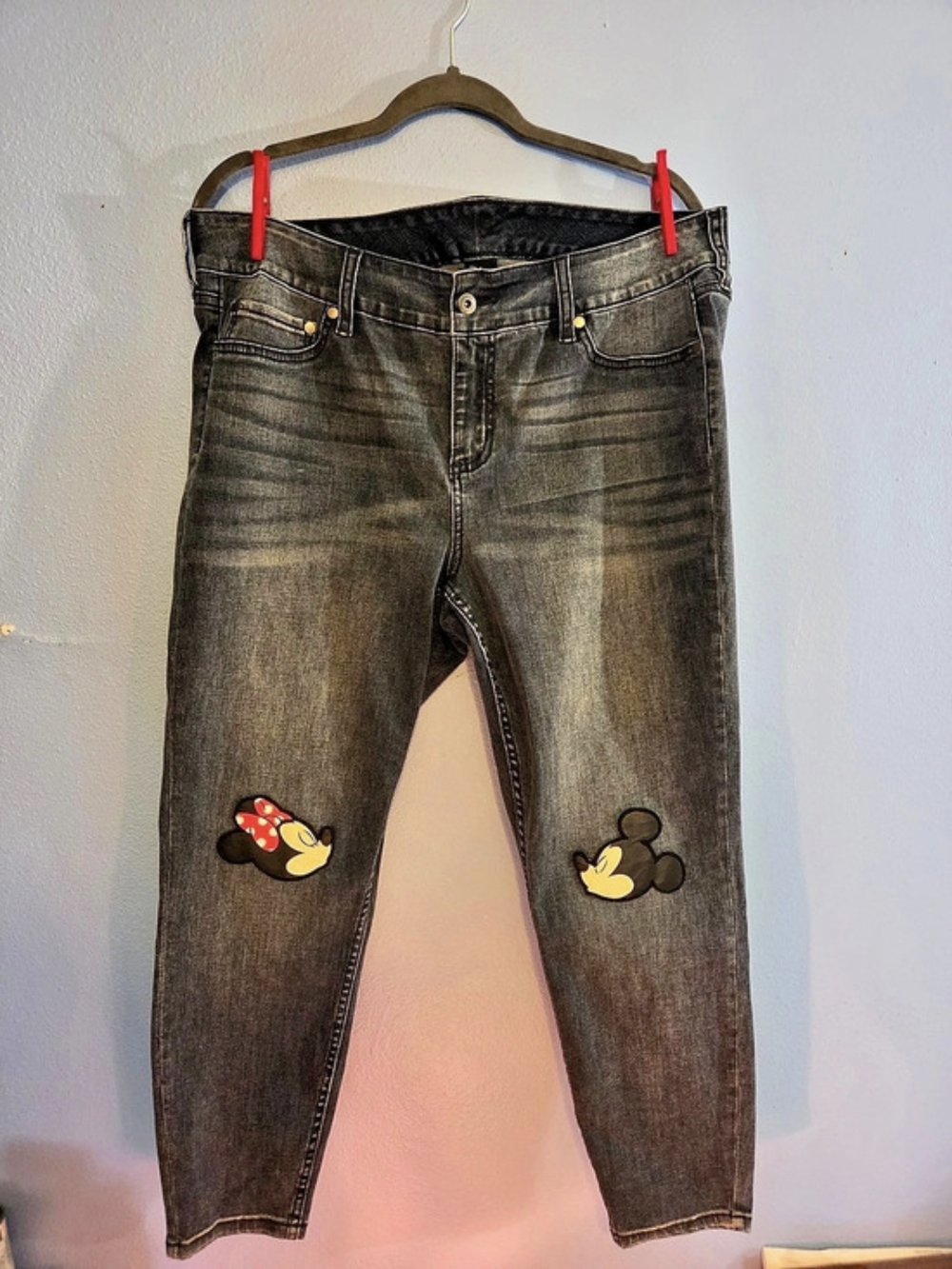 Disney Mickey & Minnie Jeans Size 18